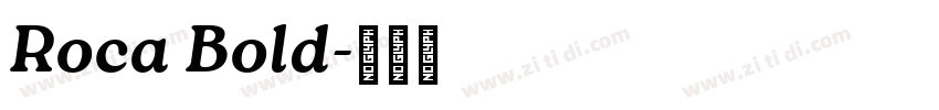Roca Bold字体转换 Roca Bold字体转换